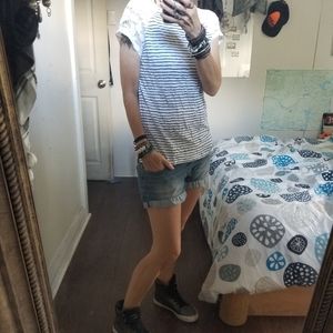 T-shirt, cotton with lace